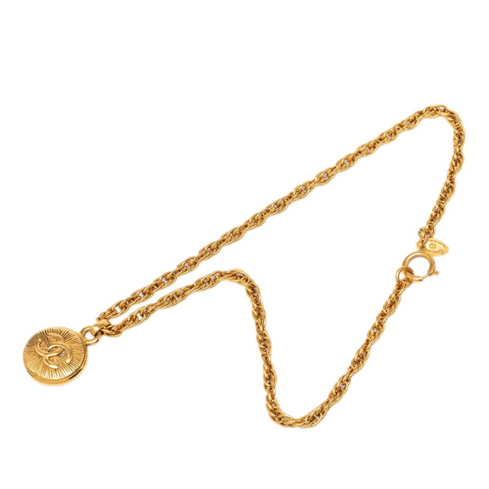 CHANEL Vintage Gold Logo Necklace - Picture 3 of 6